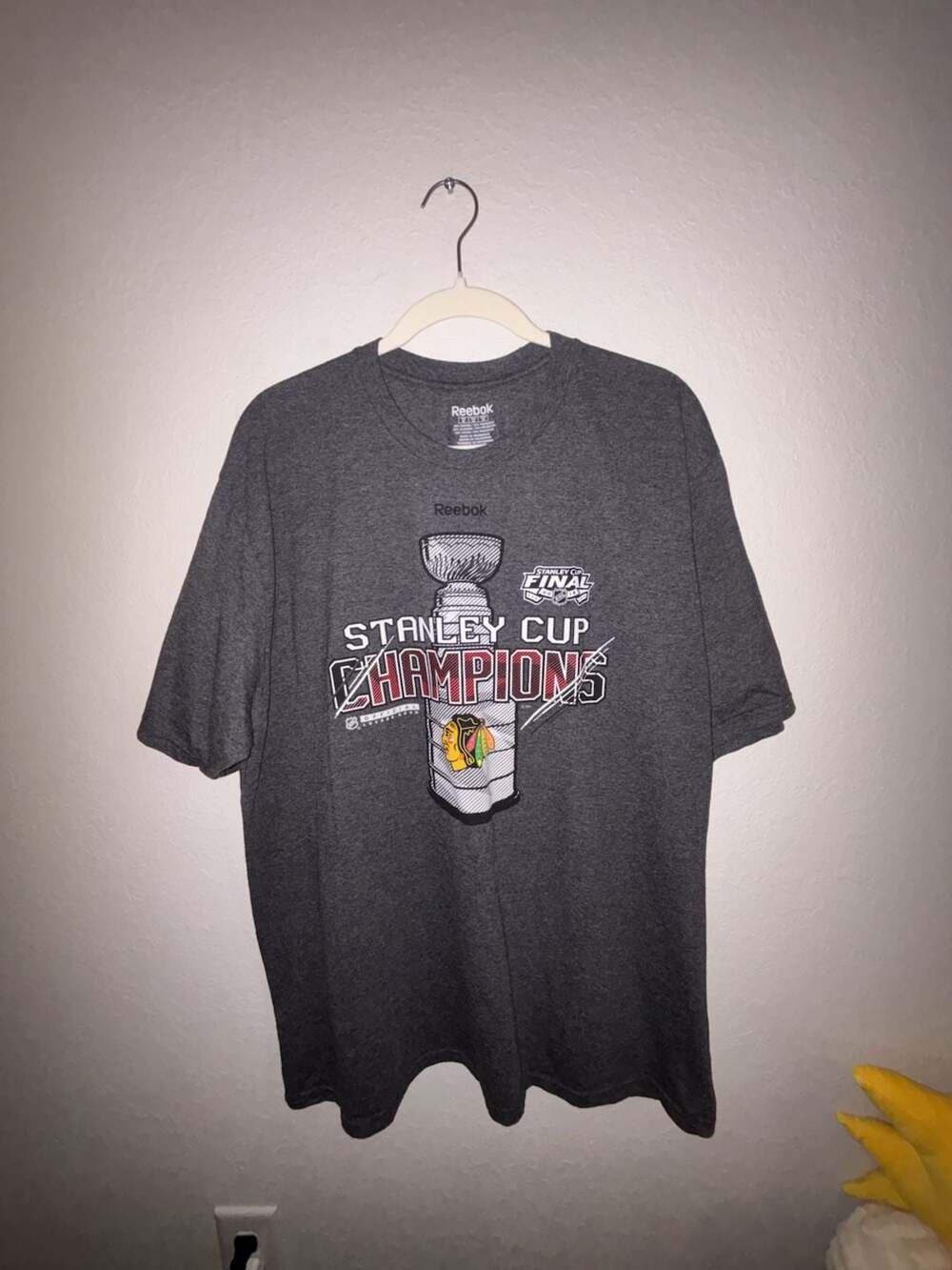Reebok Chicago Blackhawks 2015 Stanley Cup Champions Locker Room T-Shirt